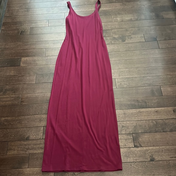 Express Tank Maxi Dress Cranberry S - Picture 1 of 5